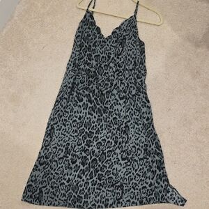 Leopard Print Slip Dress
